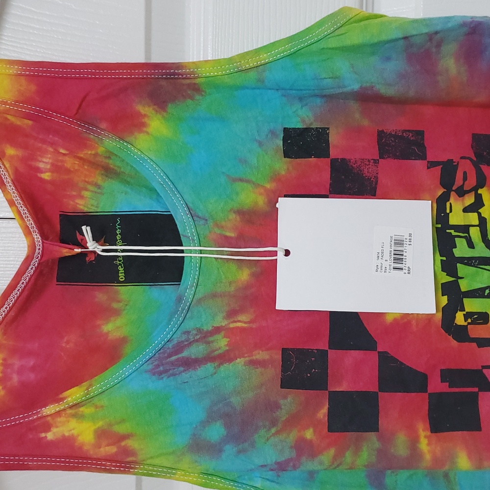 One Teaspoon Tie Dye Tank/Faded Flu - Picture 3 of 8